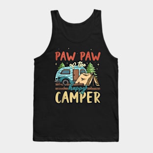 Paw Paw Of The Happy Camper 1St Birthday Tank Top